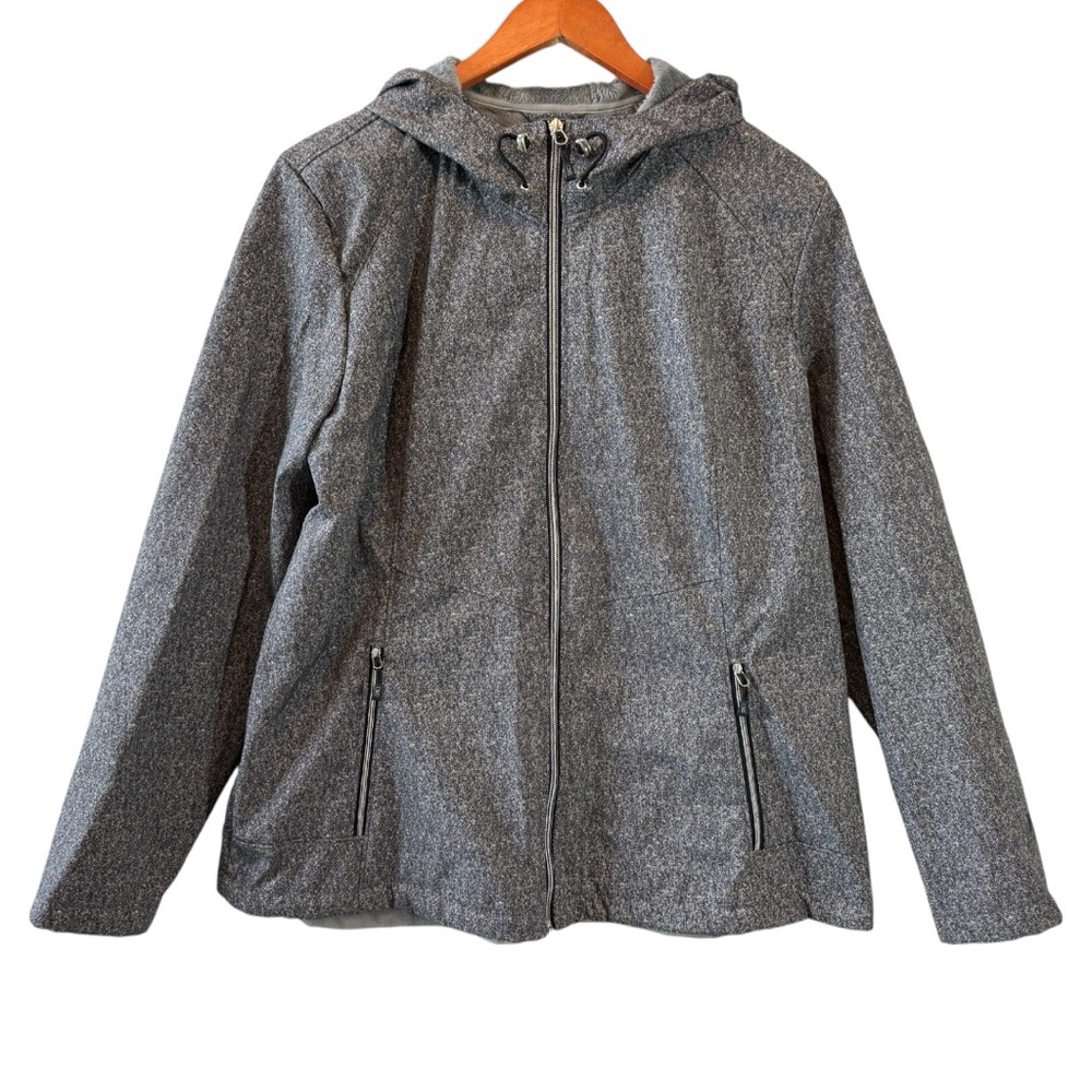 ZERO EXPOSUR Men’s Gray Hooded Jacket with Zipper Pockets Size XXL